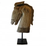 HORSE HEAD ON STAND ANTIK NATURAL       - DECOR ITEMS